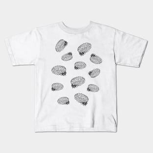 human brain collage Kids T-Shirt